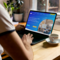 Owner scrolling on Lobo Digital website