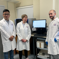 The research team in their lab at University of Leeds.