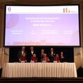 Guests attend a signing ceremony of related industrial cooperation projects at the Taicang Day event held in Hamburg, Germany, Sept. 26, 2024. 