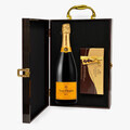 veuve clicquot champagne and godiva chocolate gift box