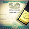 Innovate Tax LLC certificate