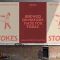 Stokes Coffee advertising board concept