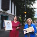 Clifton Suspension Bridge Archivist Dr. Hannah Little (left) with Bridge Master Trish Johnson (right). Pic: @JonCraig_Photos