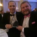 Stuart & Ewan Accept the Award