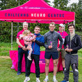 The top three runners from the men