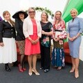 Nina Barough CBE, Tara Arkle, Peaches Golding OBE, Laura Kerby, Amanda Mealing and Alex Lovell at this year’s annual Long Table Lunch in aid of leadin
