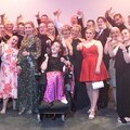 The Dance Leader team with Awards host Sally Phillips (front, centre)