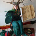 Gaelic storyteller Ariel Killick perfoming ‘Adventures with the Gaelic Alphabet and Trees’  