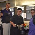 catering team members: Lee Folk, Salvatore Pinna and Val 