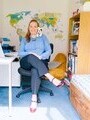 Day in the Office - Sally Callow and Foggy.