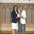 Jacqui Hames (right) and Dr Ann Moulds CBE (left)