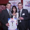 Actress Vicki Michelle MBE with Working Together Award Finalists representing the Army Training Regiment Winchester