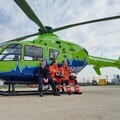 GWAAC crew and helicopter
