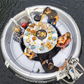 Family on a BBQ Boat