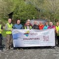 Volunteers at Forest Holidays site, Strathyre
