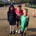 01. Amy made a special appearence at the Hull marathon to suprise the team! Picture with brother Harry and family friend Mike Gooch