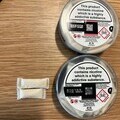 The bottom pot and smaller pouch are the counterfeit products