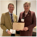 Gary Candlish, CEO of Forces Support (left) and Lady Jane Grosvenor, Vice Patron of The Ulysses Trust (right)