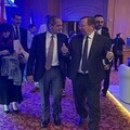 British Ambassador Hamish Cowell and Minister of Energy and Water Joe Saddi