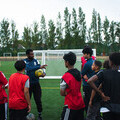 Young people aged 11-14 taking part in the free football session delivered by Sport 4 Life UK and funded by VPS at Hodge Hill College, Birmingham