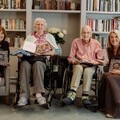 from left to right: Pam Norfolk, Homes Director at Bramshott Grange Care Community with Barbara Ellis and Peter Parkin, who both feature in the book, 