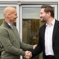 Freddie Ljungberg, Brand Ambassador for NIBE UK with Paul Smith, MD, NIBE UK