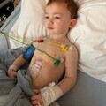 Three-year-old Albie Astirbadi who swallowed 6 magnets