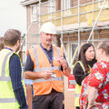 LHP staff talk to residents of the Reedmere Estate in Immingham about the external wall insultations on their homes.