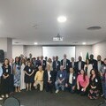 Main group photo of SSVP international representatives at the presentation of the 2024 Annual Report in Rio de Janeiro.