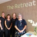 St Andrew’s Hospice Deputy Chief Executive Lesley Charlesworth-Browne, Retreat manager Nicky Chaplin, volunteers Linda Taylor and Betty Withers