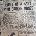 Broken bones baby new article 1964