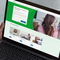 A person using the Macmillan App Library 1