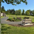 The Forget Me Not Memorial Garden at Hazlehead Crematorium in Aberdeen 