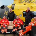 Rattan furniture specialists Wovenhill with the Warwickshire Air Ambulance team