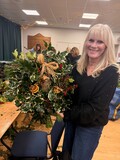 images taken from the wreath making event at the Allendale Community Centre