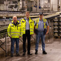 Oliver Mette (head of plant development), Manfred Schmidt (technical manager) and Ludger Hense (head of bottling) 