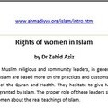 Opening of online article Rights of Women