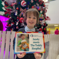 Five-year old Sandy meets the Teddy Hospital