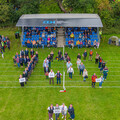 Stirling 900 celebration at Stirling Highladn Games 2024. Chieftains row Kathryn White, Kevin McKenzie, Alison McGrandles, President Matt McGrandles