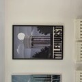 A stylised image of Tilehurst Water tower on founders wall