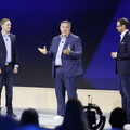 Jürgen Müller, Chief Technology Officer at SAP (left), Rolf Schumann, CEO Schwarz Digital, and Thomas Saueressig, Board member at SAP SE and leader of