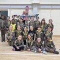 The former High Sheriff of Cumbria, Chris Holmes DL, stopped by the 1st Wetheral Brownies meeting last week to support their challenge