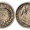 Project 001 specimen: severely deformed 1834 William IV silver sixpence investigated in  peer-reviewed npj Heritage Science study. Credit: IA STUDIO