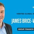 Graphic Featuring a picture of Veritek Group Finance Director James Brice-Wallis