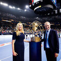 Alenka Potocnik Anzic and David Szlezak at the EHF FINAL4 in Cologne.