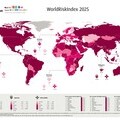 World map according to the WorldRiskIndex 2025 © Bündnis Entwicklung Hilft