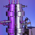 Photo of the Q-One single ion implantation system from Ionoptika – close up of the ion beam column.
