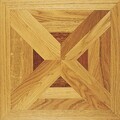 French oak marquetry floor panels with exotic inserts