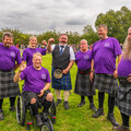 Stirling Highland Games 2025 para athletes, SHG President and sponsor Anatomical Concepts