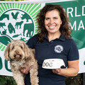 Naturewatch Foundation CEO Sarah Carr and her dog Buddy